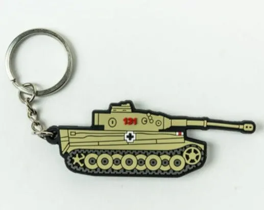 Tiger Tank PVC Keyring