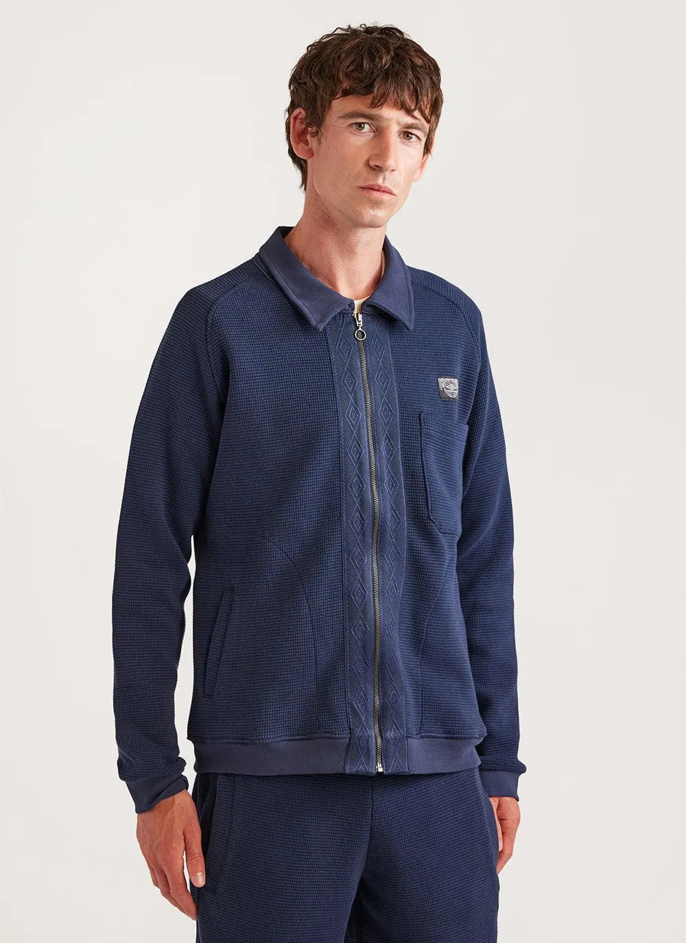 Tonal Tape Track Jacket | Umbro x Percival | Navy