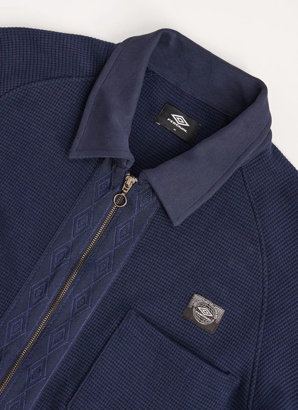 Tonal Tape Track Jacket | Umbro x Percival | Navy