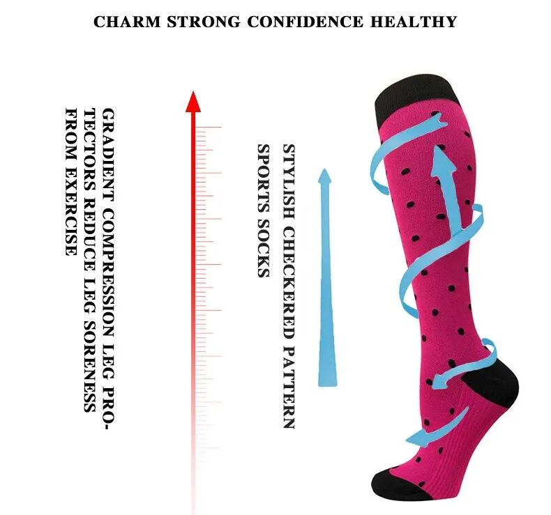 Unisex Support Nylon High Pressure Compression Stockings