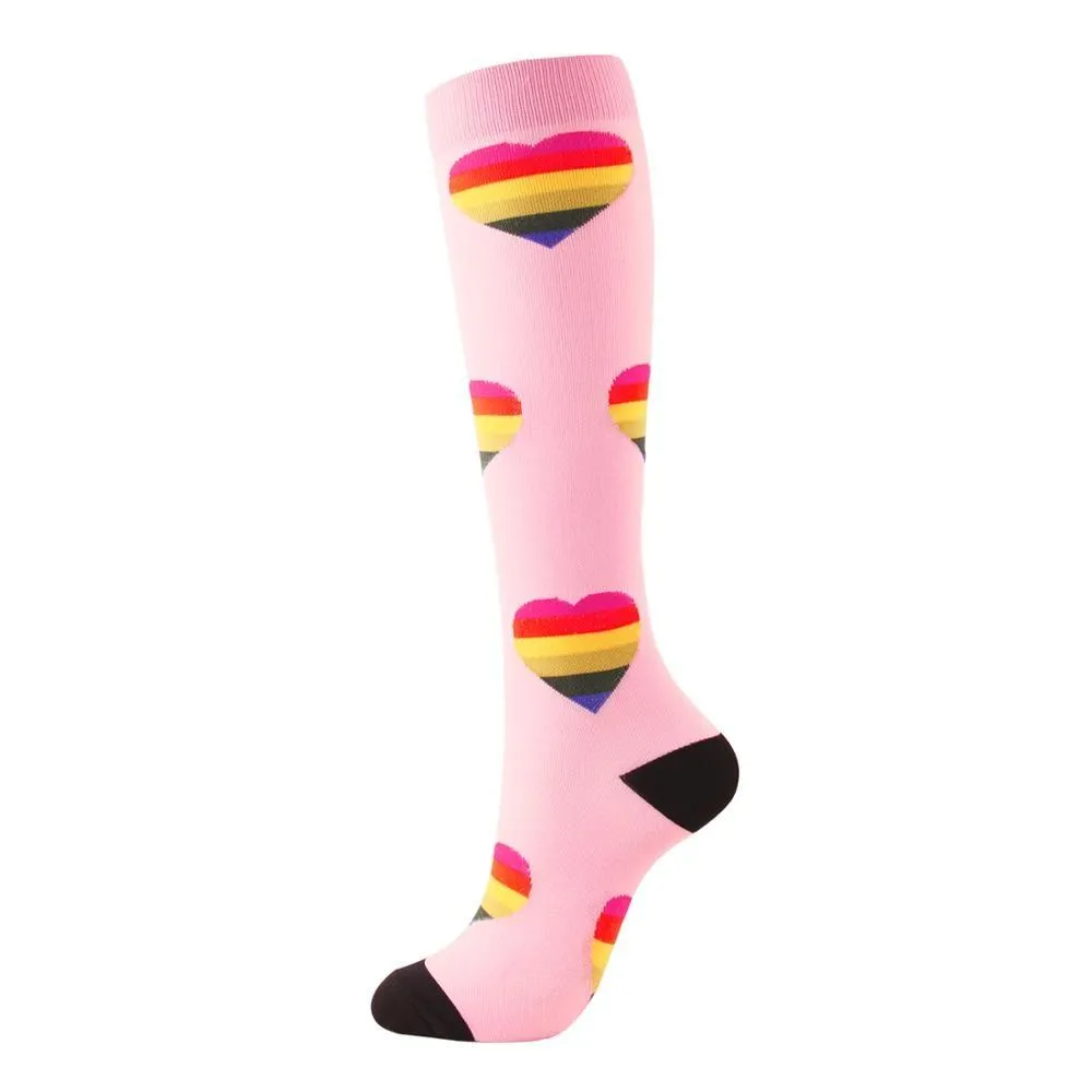 Unisex Support Nylon High Pressure Compression Stockings