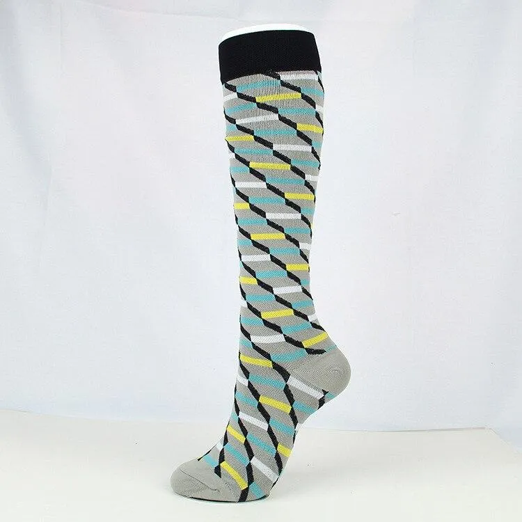 Unisex Support Nylon High Pressure Compression Stockings