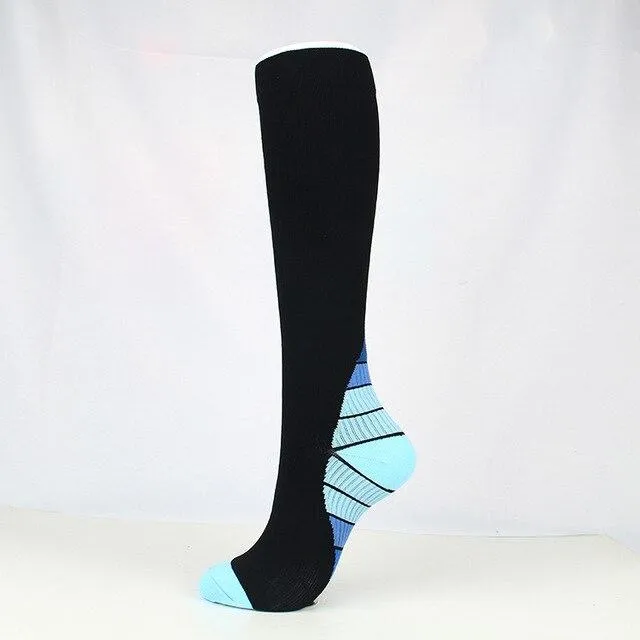 Unisex Support Nylon High Pressure Compression Stockings
