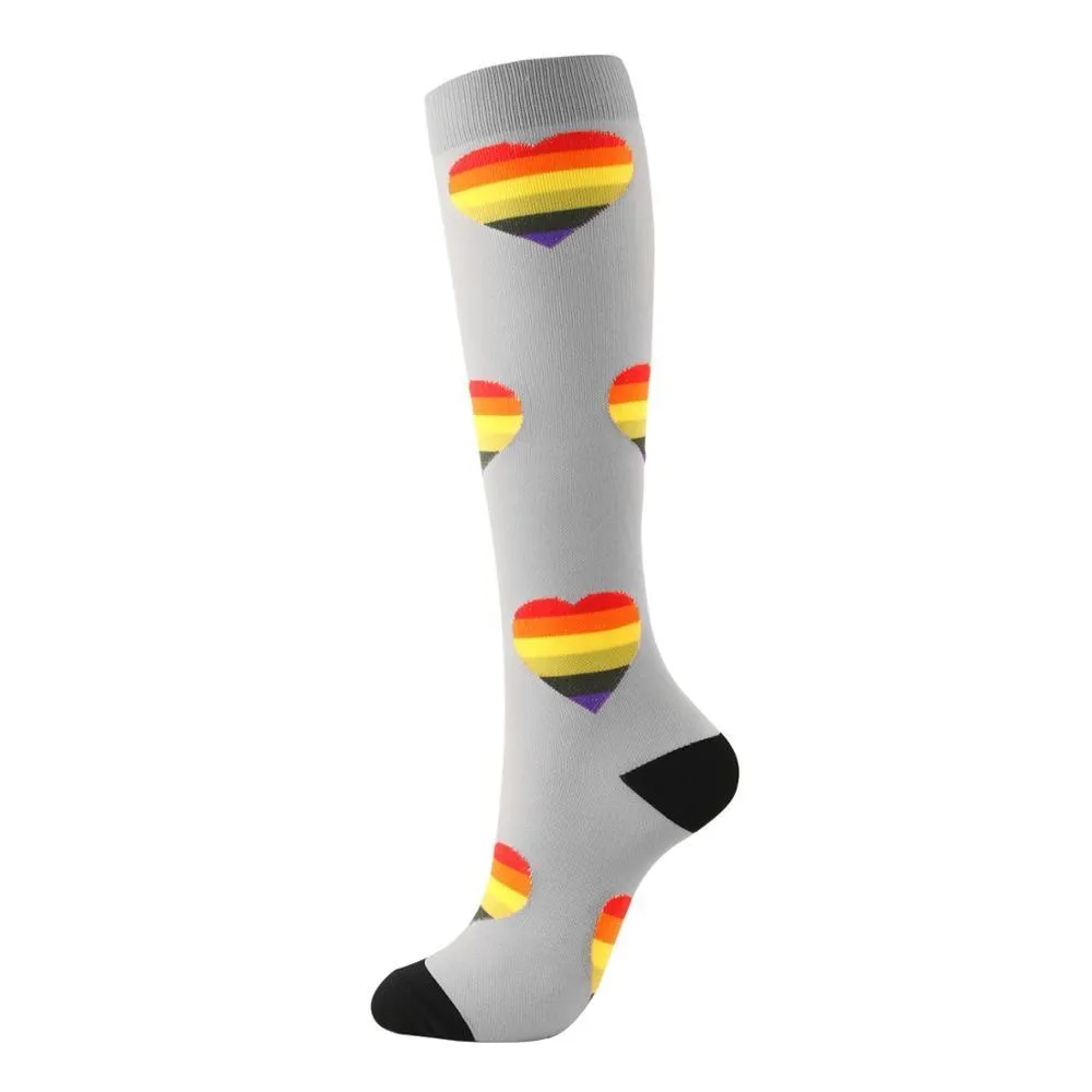 Unisex Support Nylon High Pressure Compression Stockings