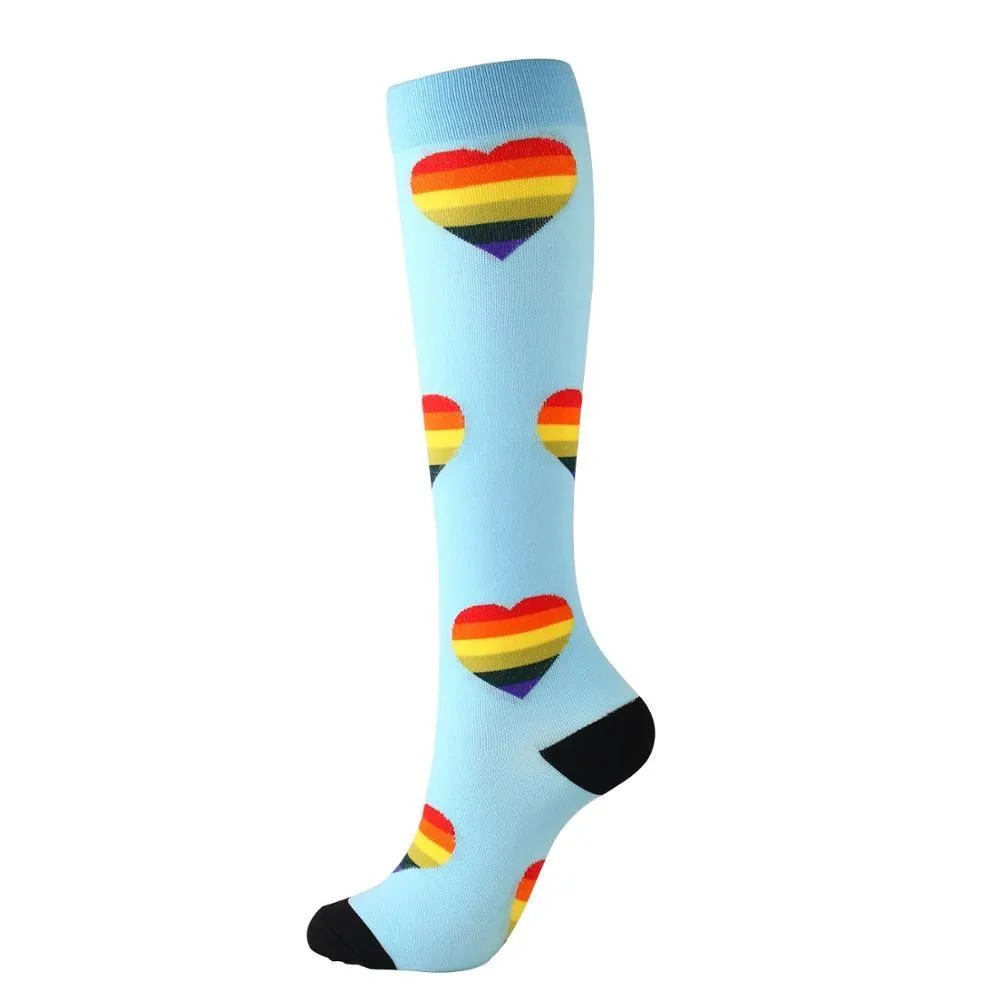 Unisex Support Nylon High Pressure Compression Stockings