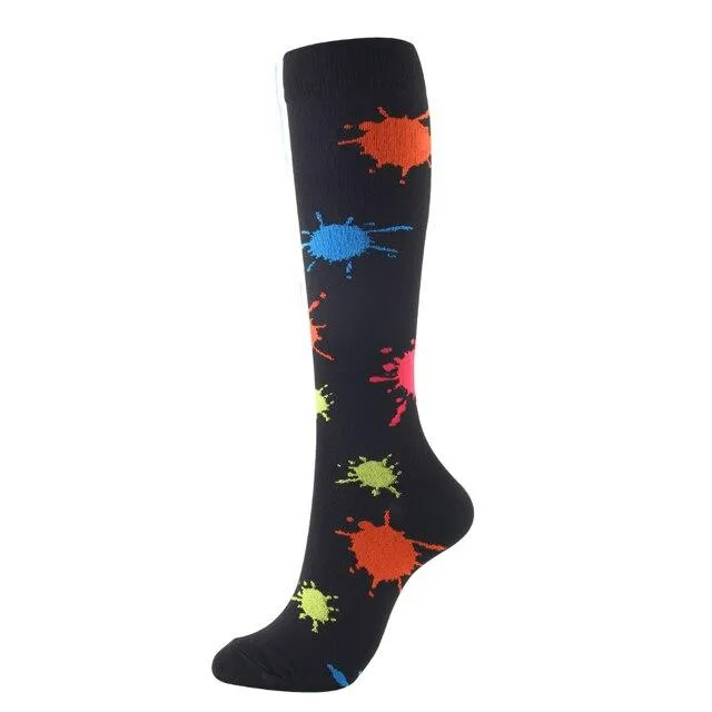 Unisex Support Nylon High Pressure Compression Stockings