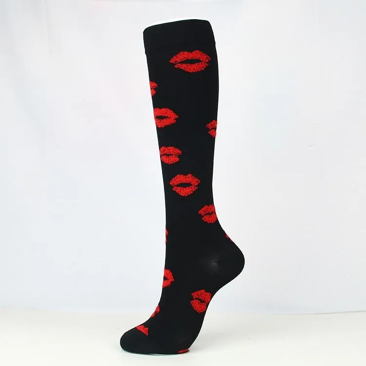 Unisex Support Nylon High Pressure Compression Stockings