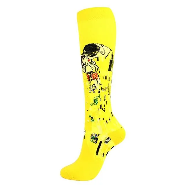 Unisex Support Nylon High Pressure Compression Stockings