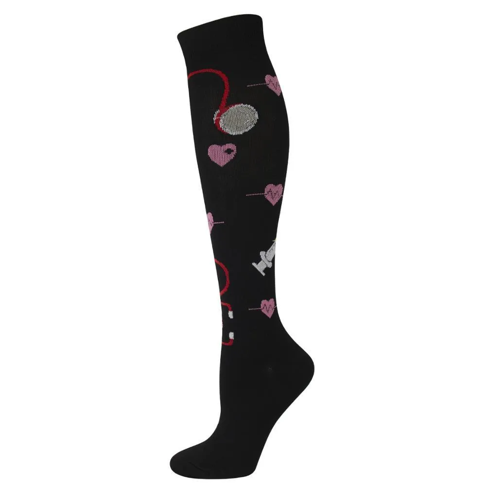 Unisex Support Nylon High Pressure Compression Stockings