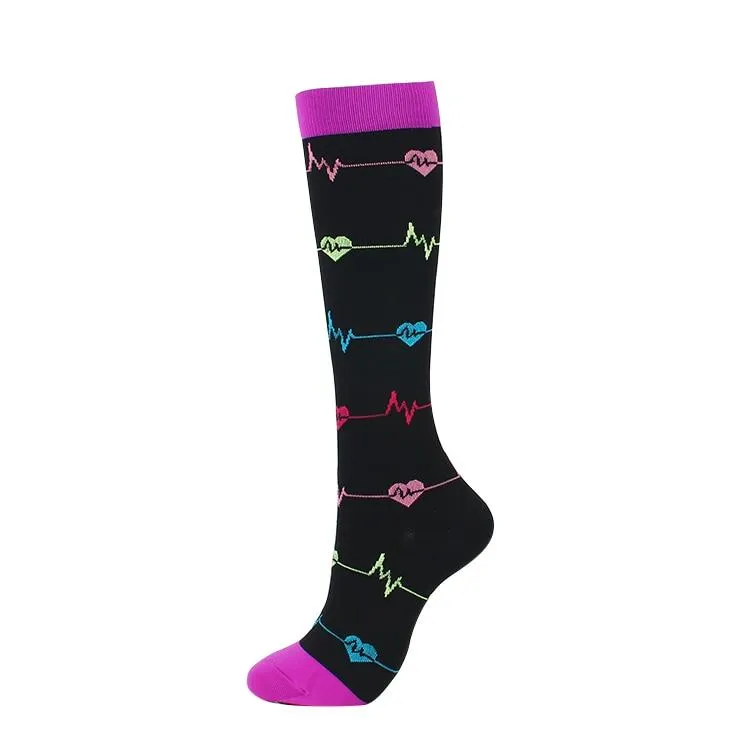 Unisex Support Nylon High Pressure Compression Stockings