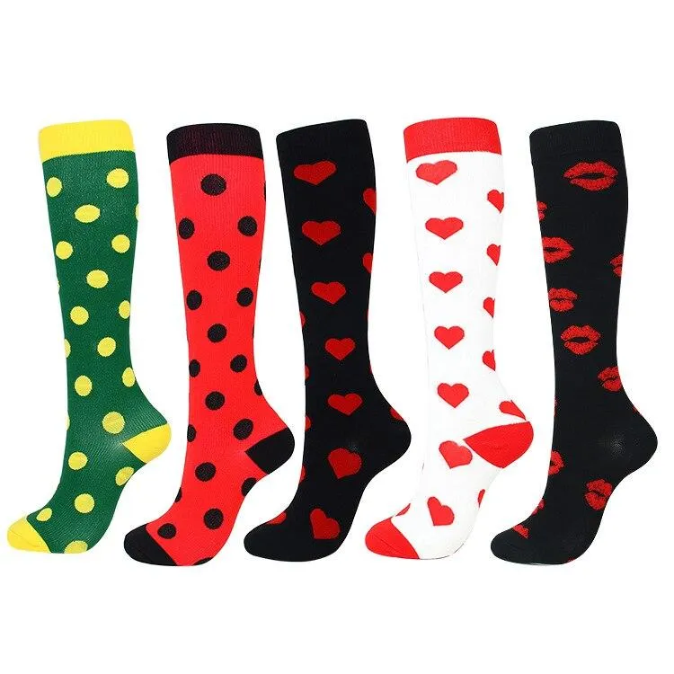 Unisex Support Nylon High Pressure Compression Stockings