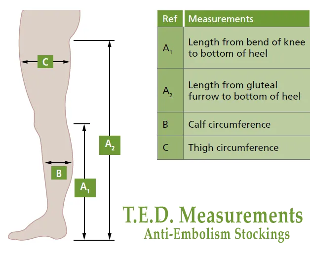 Unisex T.E.D Anti-Embolism Knee High 8-18mmHg