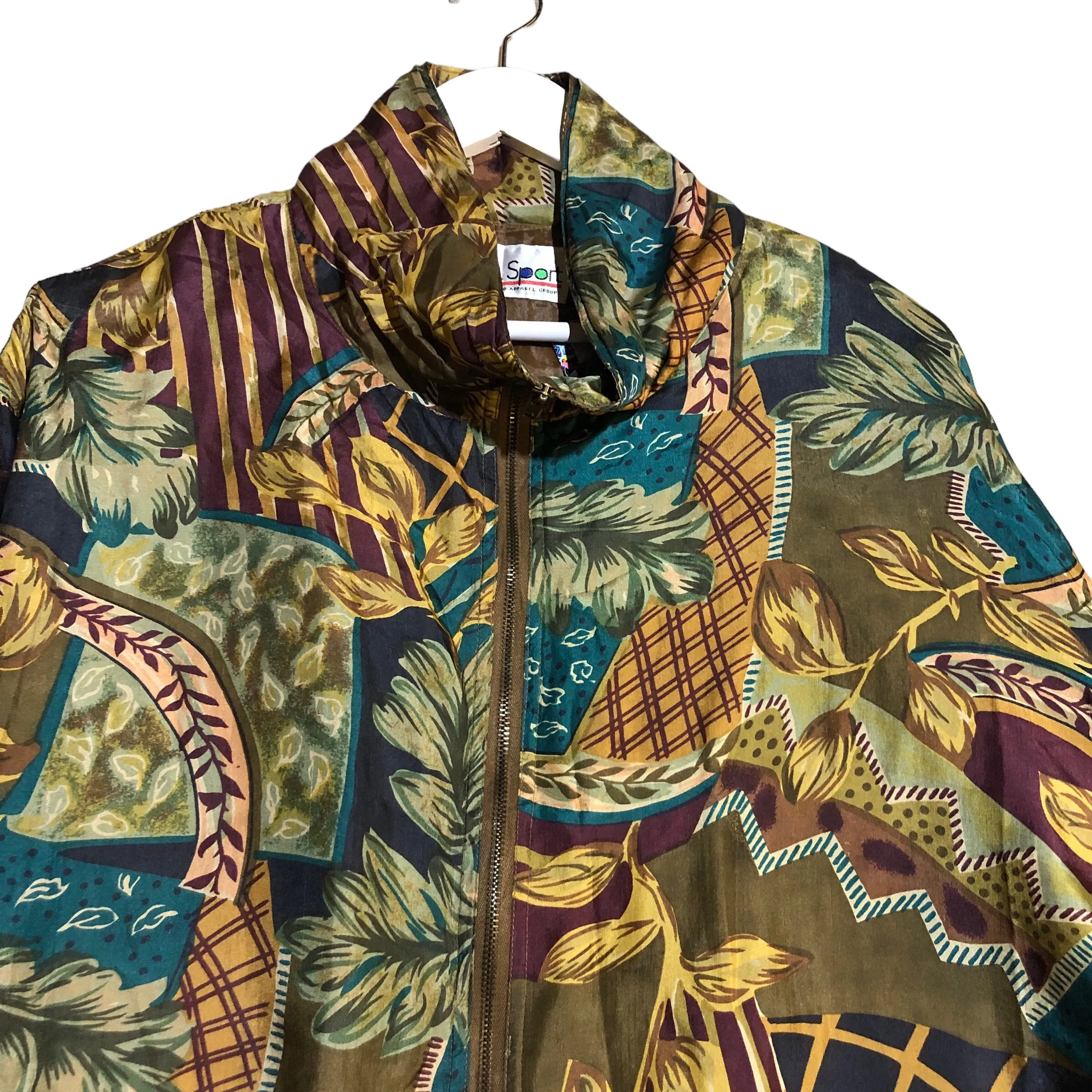 Vintage Abstract Print LightJacket