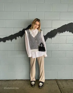 WHITE OVERSIZE WAISTCOAT