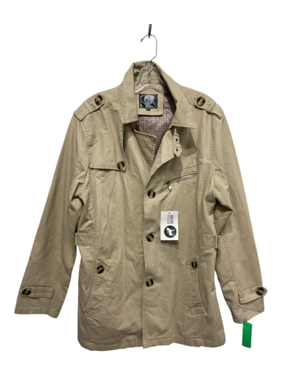 Wild Elk Wear NWT Size 5XL Beige Cotton Blend Solid Overcoat Men's Jacket