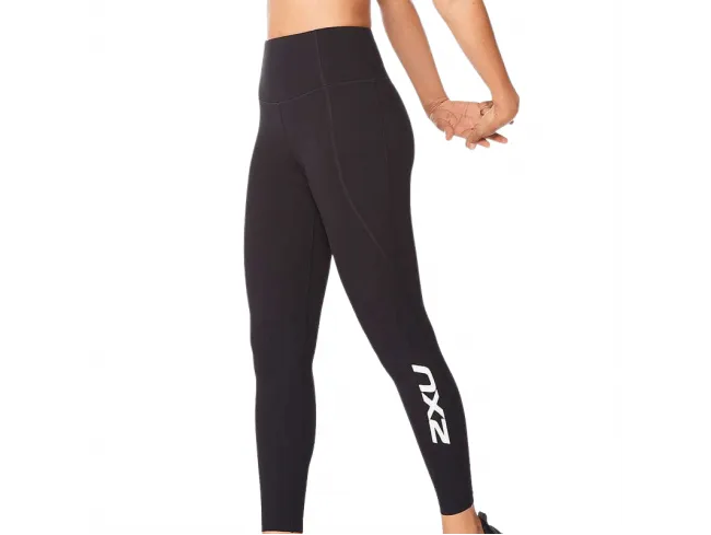 Women's Compression Tights - Black / Silver