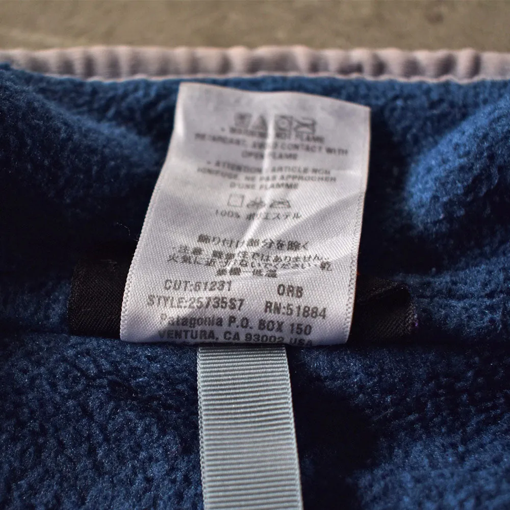 Y2K patagonia シンチラ ハーフジップ プルオーバー フリース 230205
