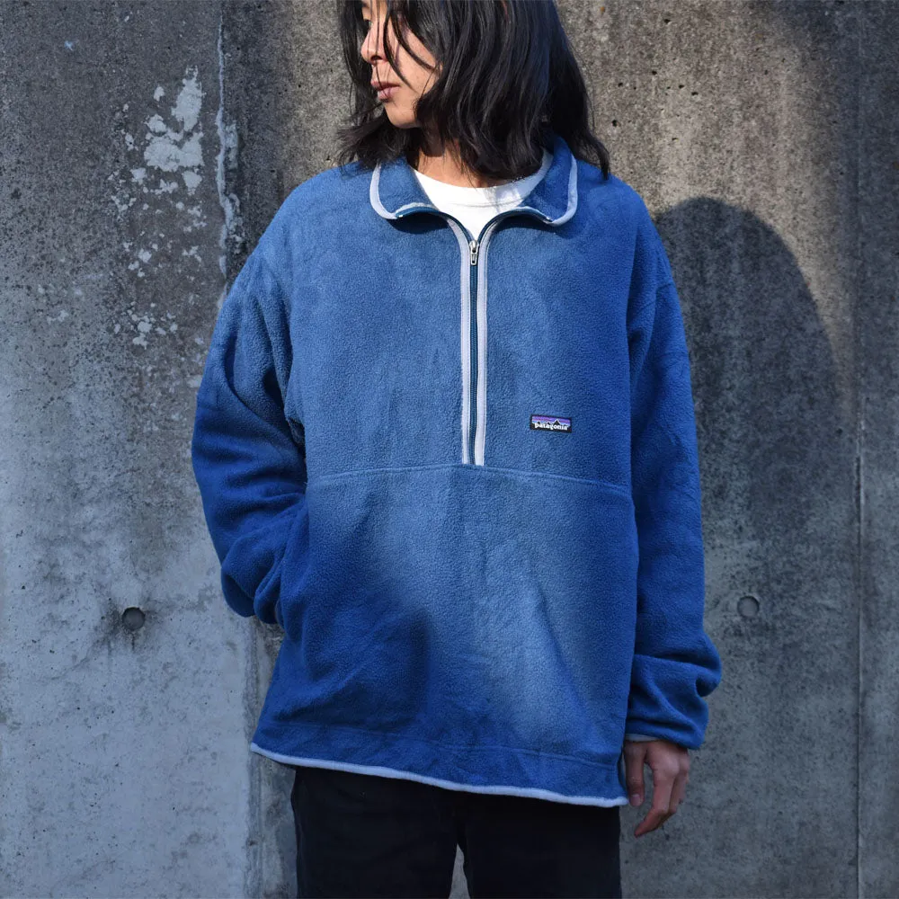 Y2K patagonia シンチラ ハーフジップ プルオーバー フリース 230205